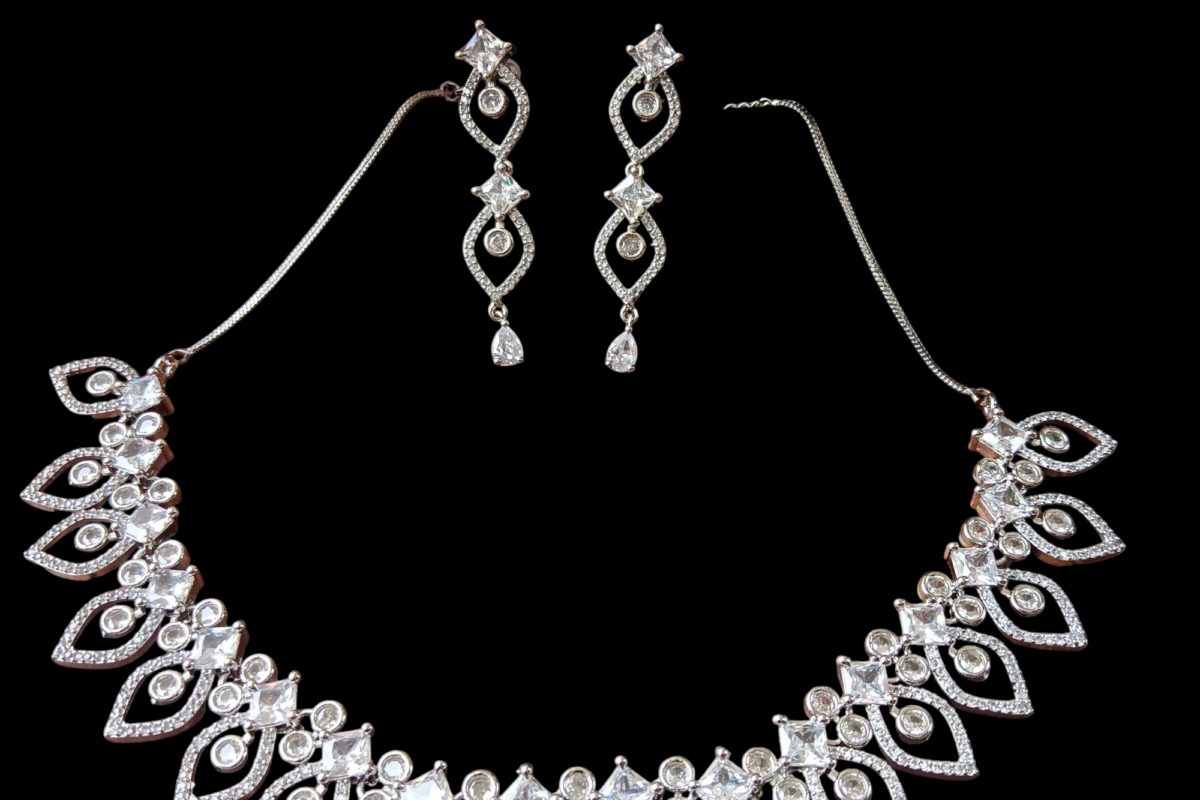 ELLNORA’S Beautiful Necklace Set with Earrings for all occasions for Girls & Women