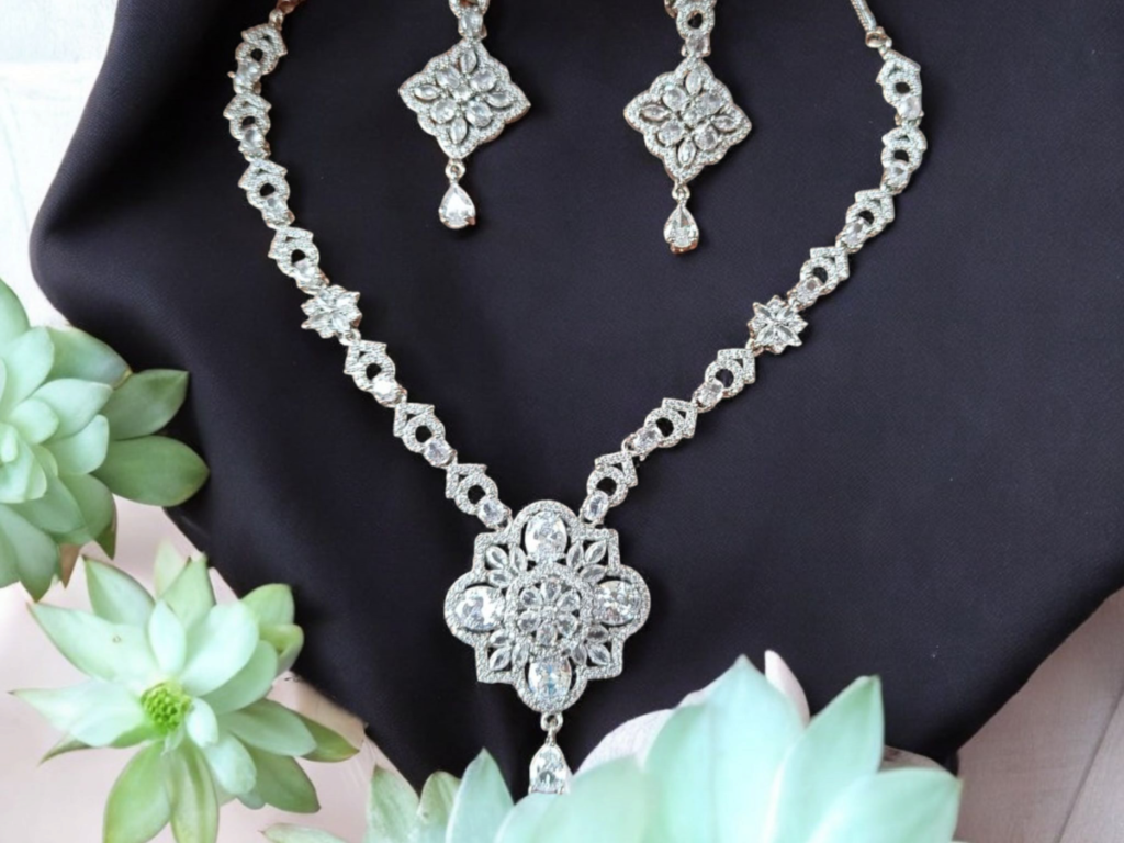 Ellnora's   beautiful Amazing Necklace Set with Earrings for all occasion like party & wedding for girls and women